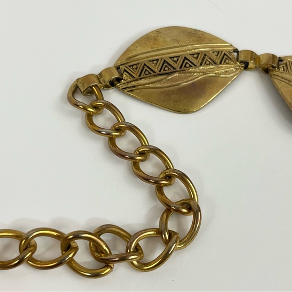 Vintage Bohemians New York Studio Gold Tone Statement Belt - Picture 6 of 16